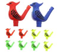 BESTonZON Lot de 10 Sifflets à Eau Éducatifs Garçon Et Filles, Jouet Musical en Plastique Multicolore, Stimulation Musculaire Buccale, Jeu D’extérieur Amusant Et Pédagogique pour Tout-Petits