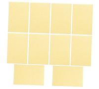 BESTonZON Lot de 10 Tranches De Nid d'abeille Cire Naturelle pour Ruche Cire d'abeille Jaune