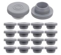 BESTonZON Lot De 100 Bouchon En Caoutchouc De 18 Mm - Ports D'injection Auto-Cicatrisants Pour Flacons En Verre Et Pots De Culture - Stérilisables Et Réutilisables