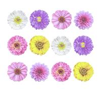 BESTonZON Lot de 12 Blocs-notes Adhésifs 3d Fleurs, 6 Styles Assortis, Papier Résistant la Pénétration, Notes Autocollantes Décoratives pour Bureau et École, Matériel de Style Aléatoire