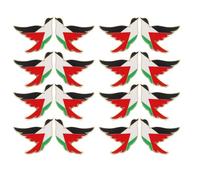 BESTonZON Lot de 16 Broches Oiseau de Paix en Alliage de Zinc Drapeau Palestinien Émaillé Broches Insignes Animaux pour Costume Homme et Femme Accessoires pour Mariage et Tenue