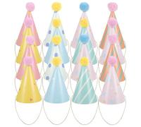 BESTonZON Lot de 16 Chapeaux d'anniversaire Mignons pour Adultes Décorations De Fête pour Animaux en Peluche Chapeaux Fête Adultes Clown Décoratifs