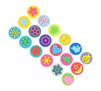 BESTonZON Lot de 18 pour Garçon et Filles de Peinture EVA Activités Manuelles Motifs Outils de Dessin pour Tout-Petits Récompenses Éveil Pédagogique