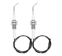 BESTonZON Lot de 2 Aiguilles D'allumeur à Étincelles en Céramique M10x1 pour Barbecue et Cuisinière à Gaz, Pièces de Rechange Performantes pour Allumage Sûr de Brûleurs et Cheminées en Extérieur
