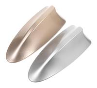 BESTonZON Lot de 2 ailerons d'antenne de Toit de Voiture en Forme d'aileron, Couvercle de Base de Signal, décoration extérieure Automobile pour véhicules