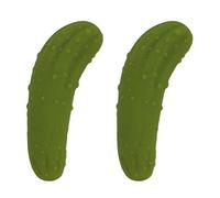 BESTONZON Lot de 2 bouchons de bouteille en silicone en forme de concombre (vert)