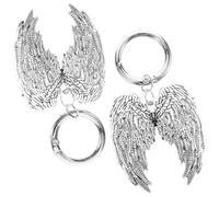 BESTonZON Lot de 2 Breloques Détachables en Alliage Zinc pour Bottes Décorations Chaussures Ailes d'Ange Accessoire Petit Pendentif Décoratif pour Style et Usage Quotidien