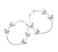 BESTonZON Lot de 2 Breloques Vintage en Alliage Argenté avec Franges Pendentifs Décoratifs Légers pour Lacets de Bottes et Baskets Accessoires Artisanaux pour Chaussures Élégantes 244