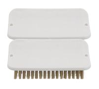 BESTonZON Lot de 2 brosses suspendues pour cochons d'Inde - Brosse de nettoyage pour le bain des petits animaux de ferme, avec deux trous de suspension pour une utilisation intérieure ou