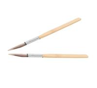 BESTonZON Lot de 2 Brunissoirs en Agate Manche en Bambou - Outil de Polissage Manuel pour Bijoux en Or et Argenté - Polisseur de Pierre Artisanal pour Entretien et Création de Bijoux