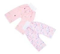 BESTonZON Lot de 2 Culottes d'Apprentissage Imperméables pour Bébé Taille L en Coton, Pantalon d'Entraînement Haute Taille Anti-Fuites, Respirant et Réutilisable, pour L'Apprentissage