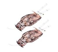 BESTonZON Lot De 2 Décorations De Hibou Anti-Oiseaux Artificielles Décorations Suspendues Dispositif Réfléchissant pour Oiseaux Décoration De Jardin Pendentif D'Oiseau Suspendu