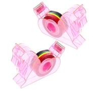 BESTonZON Lot de 2 Dévidoirs de Ruban Adhésif Bureau Rose Licorne Coupe-Ruban Compact et Multifonction pour Fournitures Scolaires et Décoration Outil Pratique pour Sceller Enveloppes et