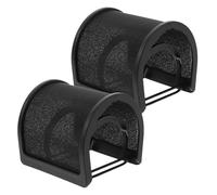 BESTonZON Lot de 2 filtres anti-pop pour microphone : bonnette anti-vent pour enregistrement et streaming - masque noir pour micros portables - accessoires d'enregistrement vocal