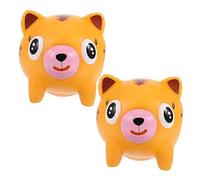 BESTonZON Lot de 2 Jouets à Presser Animaux Mignons pour Garçon et Filles, Grosse Taille, Langue Qui Sort, Jouets de Décompression , Bureau et Fête