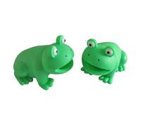 BESTonZON Lot de 2 Jouets pour Chien Grenouille Sonore à Presser, de Décompression Anti-anxiété Sensoriel, Couleur Verte, Matériau Sûr, Jeu Soulagement du Stress des Chiens