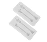 BESTonZON Lot de 2 Moules à Bougies en Silicone Forme Lampadaire Village Moules pour Loisirs Créatifs Pâtisserie et Résine Résistants à la Chaleur Flexible et Réutilisable Décoration