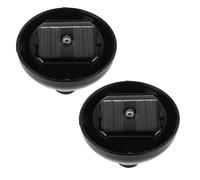 BESTonZON Lot de 2 panneaux de rechange pour moulin à vent à énergie solaire, accessoires de panneau solaire pour jardin, patio, éclairage décoratif de paysage
