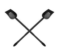 BESTonZON Lot de 2 Pelles à Substrat D’Aquarium Multifonctions, Pelle à Gravier et Sable Manche Long Ergonomique, Outil de Nettoyage pour Aquarium Poissons et Reptiles - Nettoyage Rapide