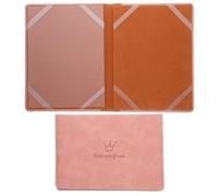 BESTonZON Lot de 2 Porte-documents de Naissance Rigides 22,5 X 16 Cm, Étui de Protection Multicouche Rose pour Certificats Bébé, Organiseur Léger pour Dossier Maternité et Voyage