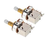 BESTonZON Lot de 2 Potentiomètres Audio pour Guitare Électrique et Basse Arbre Fendu 18mm A500k, Métal et Plastique, Contrôle Fluide du Volume Tonalité pour Performances Live