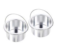BESTonZON Lot de 2 Pots Intérieurs en Aluminium 100 MM pour Chauffe-Cire Accessoire Antiadhésif Fondre la Cire Dépilatoire Résistant à Haute Température Usage Professionnel et Domestique