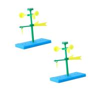 BESTonZON Lot de 2 Sets de Jouets Scientifiques à Assembler en Plastique pour Garçon et Filles Kit d'Expérimentation Girouette Pédagogique DIY Accessoires Éducatifs pour Apprentissage