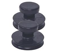 BESTonZON Lot De 2 Ventouses En Caoutchouc Noir Pour Bol Chantant TibéTain PoignéEs De Levage 8Cm Accessoires Pour Bol Support Stable 1-20Kg