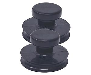 BESTonZON Lot De 2 Ventouses En Caoutchouc Noir Pour Bol Chantant TibéTain PoignéEs De Levage 8Cm Accessoires Pour Bol Support Stable 1-20Kg