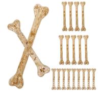 BESTonZON Lot de 20 Os Os Artificiels Réalistes en Plastique 10 Grands 10 Petits Décorations Halloween Effrayante