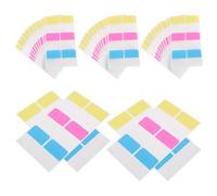 BESTonZON Lot de 20 Sachets D’Onglets Adhésifs Inscriptibles Moyens 60 Pièces par Sachet Étiquettes D’Index Autocollantes Colorées pour Classement Fichiers Cahiers et Agendas Organisation