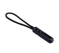 BESTonZON Lot de 20 Tirettes Cylindriques en Plastique Noir pour Réparation de Fermetures Éclair Accessoires de Bricolage pour Vêtements Paquet Bagages et Pantalons Cordelette