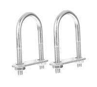 BESTonZON Lot de 25 Vis en U en Acier Inoxydable pour Serrage de Tube Accessoires de Serrage Solide et Faciles à Utiliser Fixation pour Applications Extérieures