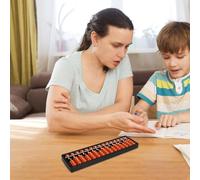 BESTonZON Lot de 3 Bouliers Chinois Éducatifs à 15 Colonnes en Plastique Mathématique pour Apprentissage du Calcul Mental Outil Portable pour Garçon et Filles et Élèves Perles Colorées