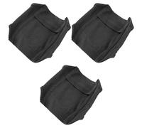 BESTonZON Lot de 3 Bracelets de Jambe Élastiques Noirs pour Téléphone Portable Poche Étanche et Ajustable Ceinture Porte-Téléphone pour Course à Pied Jogging et Fitness