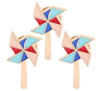 BESTonZON Lot de 3 Broches Moulinet en Alliage de Zinc Émail Multicolore Épingles à Vêtements Mignonnes et Décoratives pour Paquet à Dos Chapeaux et Costumes Accessoires Féminins