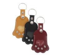 BESTonZON Lot De 3 Porte-Clés Commémoratifs pour Animaux De Compagnie Porte-Clés en Poils De Chien Breloque en Forme De Patte Ornements en Poils d'animaux