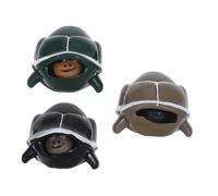BESTonZON Lot de 3 Tortues à Presser - Jouet sensoriel Lent - Jouet sensoriel - Tortue Qui éclate - Jouet de Lent - Porte-clés en Plastique pour