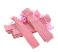 BESTonZON Lot de 35 Pochettes à Stylos à Cordon en Tissu Velours Double Épaisseur Rose Étuis Multifonctions Compacts pour Fournitures Scolaires et Bureau Protection Portable pour Crayons