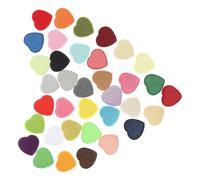 BESTonZON Lot de 36 Écussons Thermocollants de Cœur Patchs en Tissu Brodés pour Vêtements Adhésif Thermocollant pour Réparation et Décoration de Chemises Jeans et Paquet