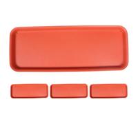 BESTonZON Lot de 4 bacs à Eau pour Plantes : Soucoupe rectangulaire en Plastique pour Pots de Fleurs et bonsaïs, bac récupérateur d'eau pour intérieurs et extérieurs