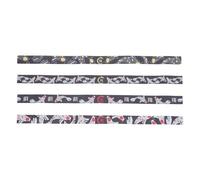 BESTonZON Lot de 4 Bandeaux de Karaté Ninja pour Garçon et Filles, Taille, Tissu Doux Respirant, Motifs Samouraï et Carpe Koï, Accessoires Cosplay et Fêtes Japonaises pour Garçons et Filles