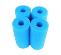 BESTonZON Lot De 4 Cylindres D'éponge De Préfiltre Bleue 10x20cm pour Filtration Piscine, Cartouche Filtre Éponge Réutilisable Et Lavable, Filtration Biologique