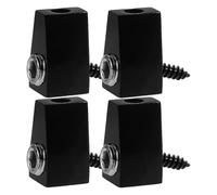 BESTonZON Lot de 4 Écrous de Blocage pour Basse Électrique 4 Cordes sans Tête, en Matériau Haute Résistance, Noir, Clés, Verrou de Corde Précis pour Accordage Stable et Installation Rapide,