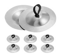 BESTonZON Lot de 4 mini cymbales à doigts pour danse du ventre, petites cymbales à main portables en cuivre, instrument de musique pour danse, batterie, spectacle, danseuse, fête