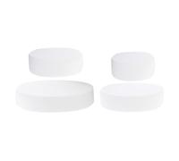 BESTonZON Lot de 4 Modèles de Gâteau en Mousse Réutilisables Faux Gâteaux Rigides de Diamètres 10-25 CM Hauteur 5 CM pour Entraînement Décoration Présentoir et Accessoires de Fête