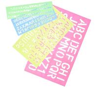 BESTonZON Lot De 4 Pochoirs Lettres Et Chiffres en Plastique Souple pour Enfants - Outil ÉDucatif Multifuntion pour Apprentissage Dessin Et ActivitéS CréAtives