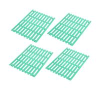 BESTonZON Lot De 4 Tapis De Sol pour Lapin Tapis De Cage À Lapin Bac À Litière en Plastique Coussinets