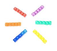 BESTonZON Lot de 40 Dés Dés Transparents en Acrylique Colorés Clairs à Angles Droits pour Jeux de Société et Fournitures de Fête Taille Compacte Points Blancs Faciles à Lire Usage