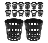 BESTonZON Lot de 40 Pots de Fleurs pour Aquarium : jardinière Aquatique pour Aquariums, Panier hydroponique en Maille Plastique pour l'eau, l'herbe et la Croissance des Plantes.